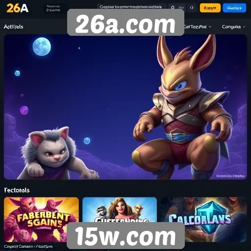 Diversidade de jogos disponíveis no 26a.com